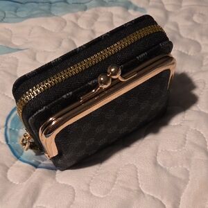 Elegant Black and Gold Women's Bag